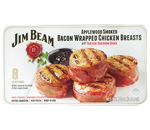 Jim Beam Bacon Wrapped Chicken Breasts 56 OZ