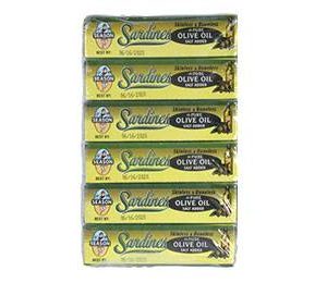 Season Sardines in Olive Oil Boneless/Skinless 4.375 OZ / 6 Pack.
