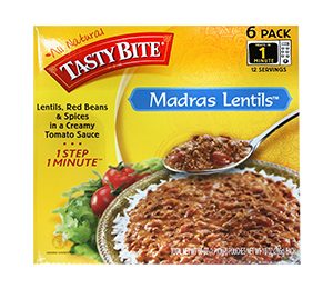 Tasty Bite Madras Lentils 6 Pack / 10 OZ