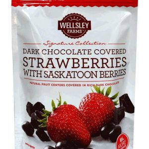 Wellsley Farms Dark Chocolate Strawberry with Saskatoon, 36 oz.