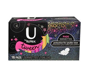 U by Kotex Tween Pads - 16 count