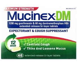 Mucinex DM 12 Hour Maximum Strength,  48 Tablets