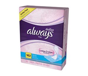 Always Thin Daily Liners - 162 Count