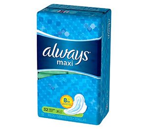Always Maxi Super, with Wings 32 CT