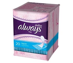 Always Thin Daily Liners 20 CT