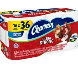 Charmin Ultra Strong Toilet Paper - 16 Double Plus Rolls