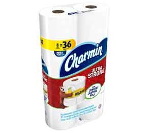 Charmin Ultra Strong Toilet Paper - 8 Mega Plus Rolls