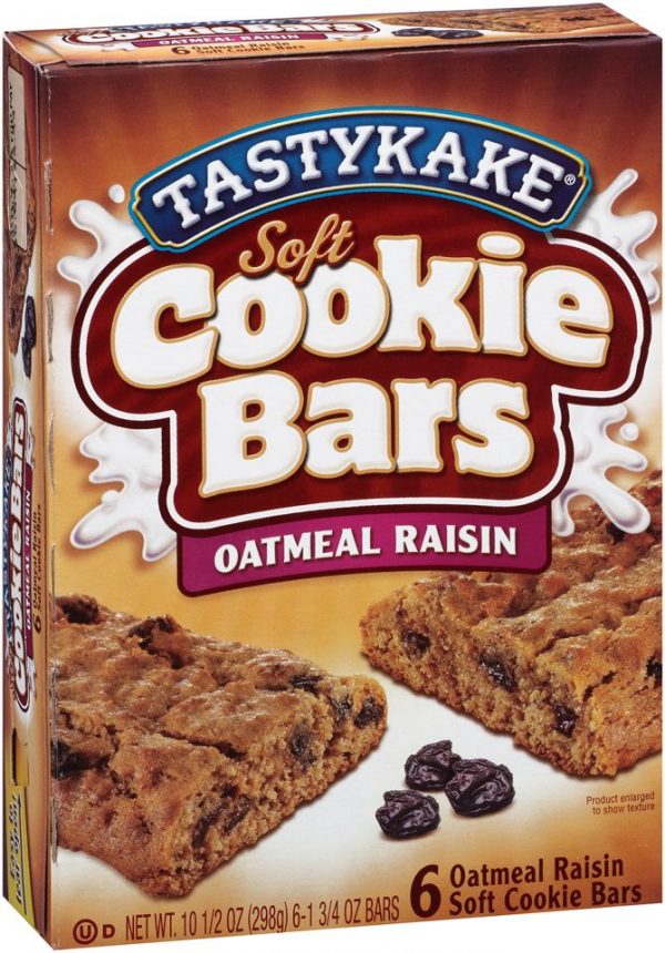 Tastykake Oatmeal Raisin Snack Bars