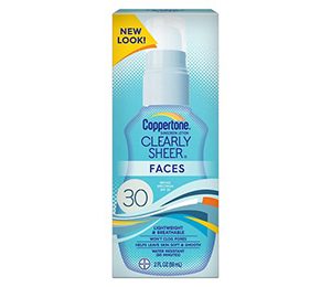 Coppertone Clearly Sheer Faces Sunscreen Lotion SPF 30 - 2 Fl Oz