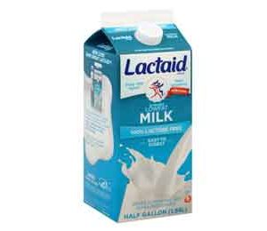 Lactaid 1% Low-Fat Milk, 100% Lactose-Free, Half-Gallon