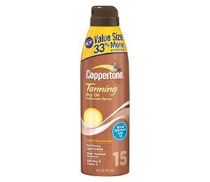 Coppertone Tanning Dry Oil Sunscreen Spray with SPF 15 - 8 oz