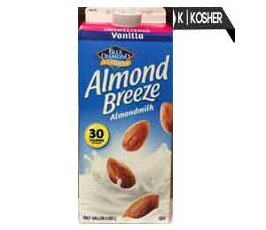 Blue Diamond Unsweetened  Vanilla Almondmilk, 30 Calories, Half Gallon