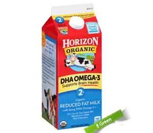 Horizon Organic 2% Reduced-Fat Milk DHA Omega-3, Half Gallon