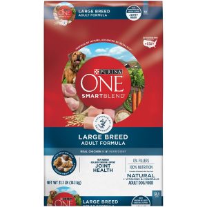 Purina ONE SmartBlend Natural Large Breed Formula Adult Dry Dog Food, 31.1 lbs.