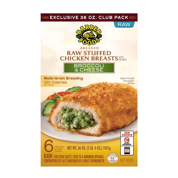 Barber Foods Broccoli & Cheese Stuffed Chicken, 36 oz.