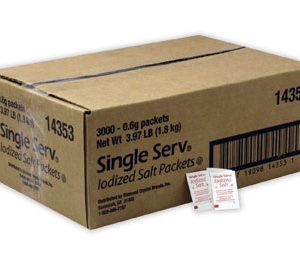 Chef's Quality Salt Packets - 3,000 Pack