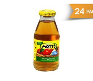 Mott's Apple Juice - 10oz Glass Bottles - 24 Pack