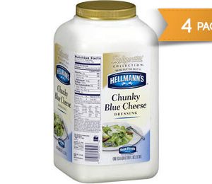 Hellman's Blue Cheese Chunky Dressing 1 Gal - 4 Pack