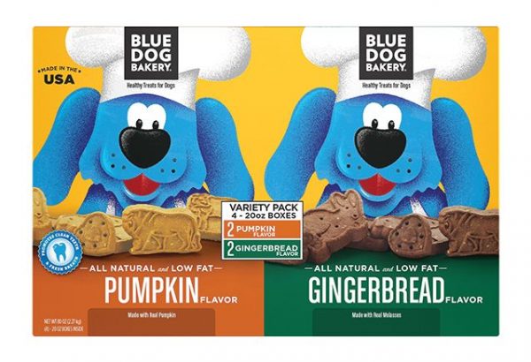 Blue Dog Bakery Pumpkin and Gingerbread Dog Treats, 4 pk./20 oz.