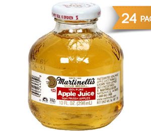 Martinelli's Apple Juice - 10 oz Glass Bottles - 24 pk