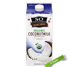 So Delicious Dairy-Free Organic Vanilla Coconutmilk Beverage, Half Gallon