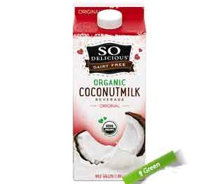 So Delicious Dairy Free Organic Original Coconut Milk Beverage, Half Gallon
