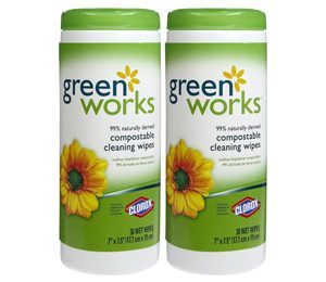 Greenworks Wipes Natural Wipes 30 ct - 2 Pack