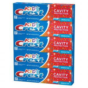 Crest Kids Cavity Protection Sparkle Fun Flavor Toothpaste, 5 ct./4.5 oz.