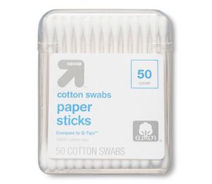 up & up Cotton Swabs with Plastic Sticks White 50 ct