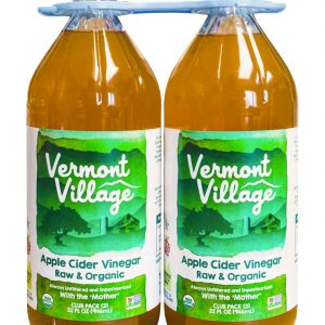 Vermont Village Raw Organic Apple Cider Vinegar, 2 pk./32 oz.