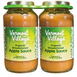 Vermont Village Organic Unsweetened Applesauce, 2 pk./24 oz.