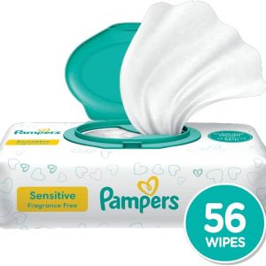 Pampers Baby Wipes Sensitive Fragrance Free - 56 Wipes