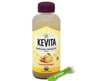 KeVita Probiotic Drink, Sparkling, Organic, Lemon Ginger, 15 Oz
