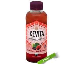 KeVita Probiotic Drink, Sparkling, Organic, Strawberry Acai Coconut, 15.2 Oz