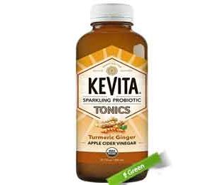 KeVita Probiotic Tonic, Sparkling, Organic, Turmeric Ginger, 15 Oz