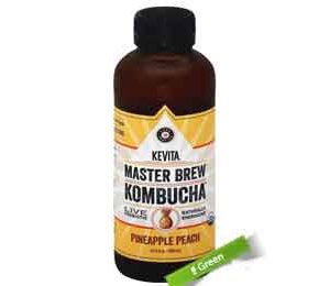 KeVita Probiotic Tonic, Sparkling, Organic, Pineapple Peach, 15 Oz