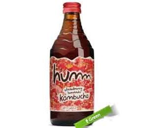 Humm Organic Strawberry Lemonade Kombucha, 14 Oz