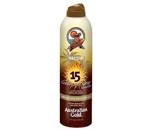 Australian Gold Sunscreen Continuous Spray with Instant Bronzer SPF 15 - 6 oz