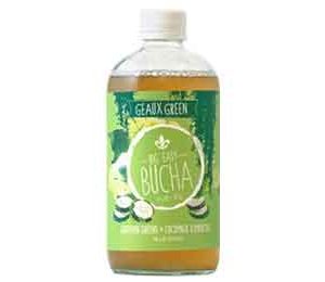 Big Easy Bucha, Geaux Green Southern Greens + Cucumber Kombucha, 16 Oz