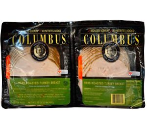 Columbus Nitrite-Free Sliced Herb Turkey 2/1 Pound Packages