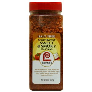 Lawry's Salt-Free Southwest Sweet & Smoky Seasoning, 13 oz.