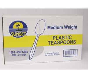 Sunset Plastic Spoons - 1000-Pack