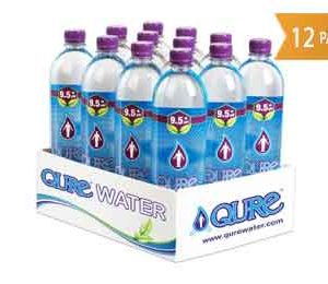 QURE 9.5 pH Alkaline Water with Ionic Minerals 1 Ltr (Pack Of 12)