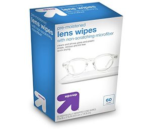 up & up Pre-Moistened Lens Wipes - 60 Count