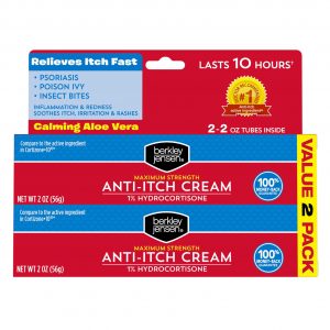 Berkley Jensen Hydrocortisone 1% Cream, 2 pk.