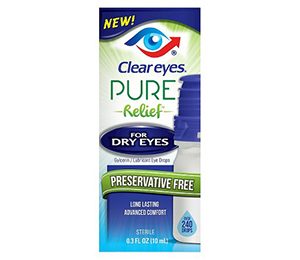 Clear Eyes Pure Relief for Dry Eyes - 0.3 oz
