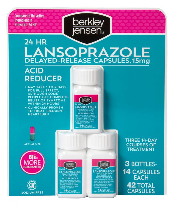 Berkley Jensen 24-Hour Lansoprazole, 3 pk.