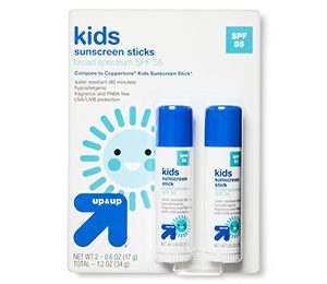 up & up Kids Sunscreen Sticks - SPF 55 - Twinpack