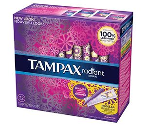 Tampax Radiant Regular Tampons - 32 count