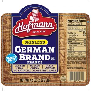 Hofmann Skinless German Franks, 24 ct.